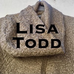 🍒🧨BNWT🍒LISA TODD Cardigan with infinity scarf